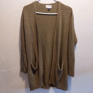 Olive green cardigan